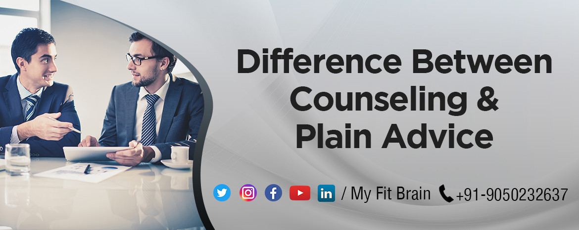 differences between Counseling and plain advice